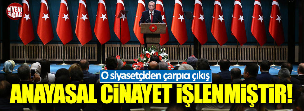 Rıfat Serdaroğlu: "Anayasal cinayet işlenmiştir"