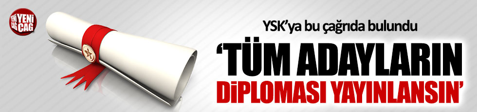 CHP'li Balbay'dan YSK'ya 'diploma' çağrısı