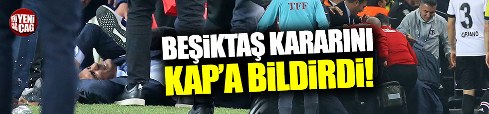 Beşiktaş tarihi kararı KAP'a bildirdi