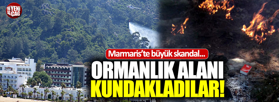 Marmariste ormanlık alanı kundakladılar