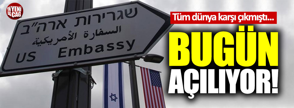ABD'nin Kudüs'teki büyükelçiliği bugün açılıyor