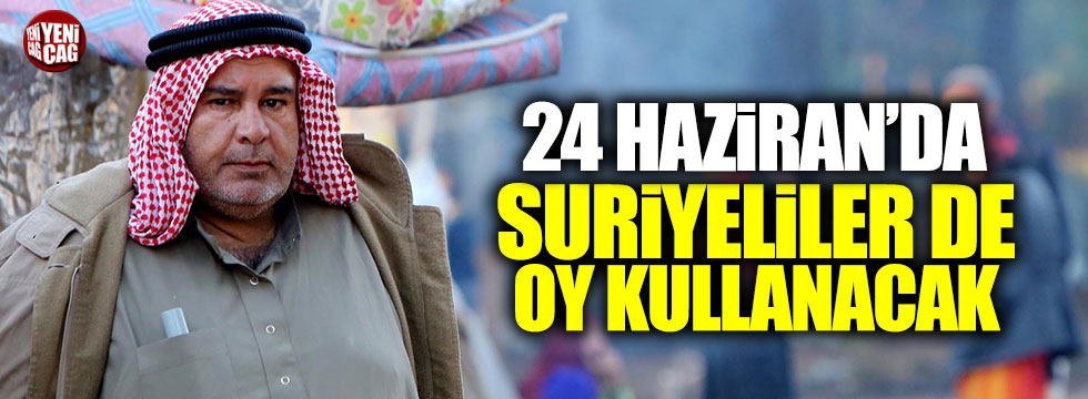 Kayseri'de Suriyeliler oy kullanacak