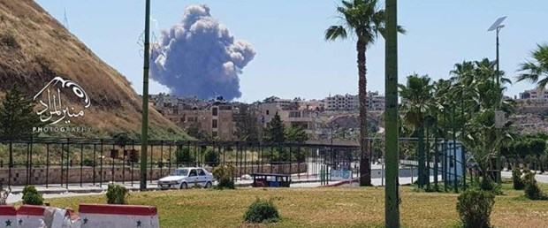 Suriye'de Esad'a ait askeri üste patlama