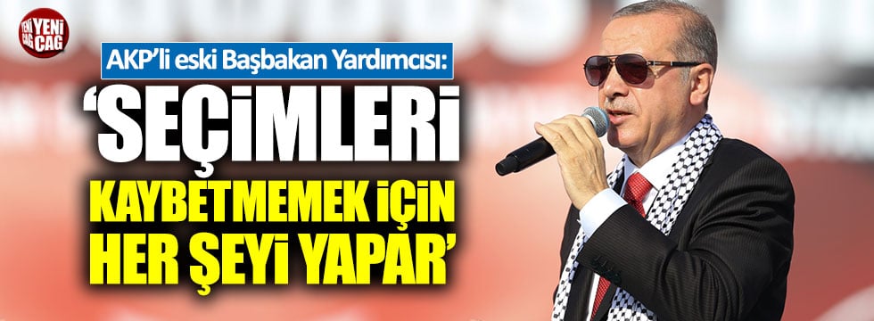 Abdüllatif Şener: "Erdoğan seçimleri kaybetmemek için her şeyi yapar"
