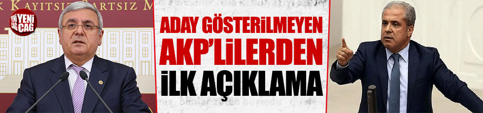 Aday gösterilmeyen AKP'li Metiner ve Tayyar'dan ilk açıklama