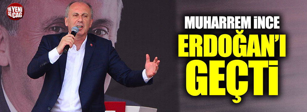 Muharrem İnce Erdoğan'ı geçti