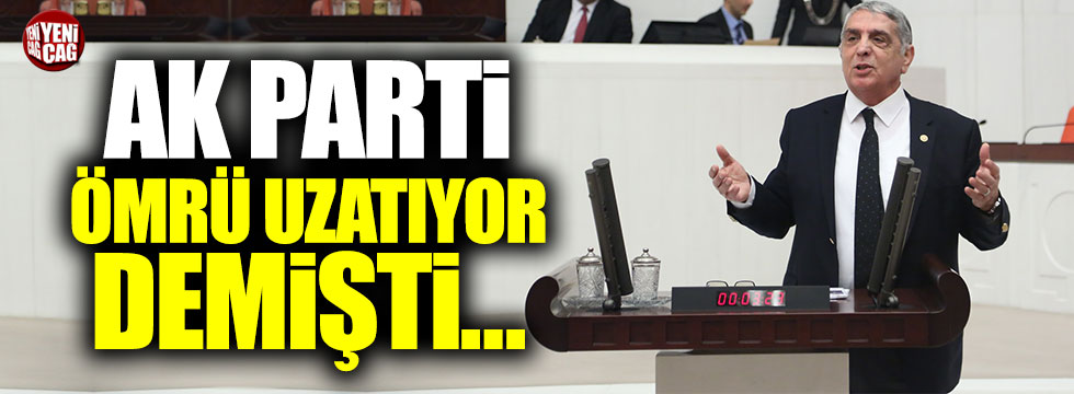 AKP ömrü uzatıyor demişti...