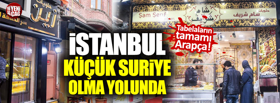 İstanbul Fatih'te Suriyeli çarşısı
