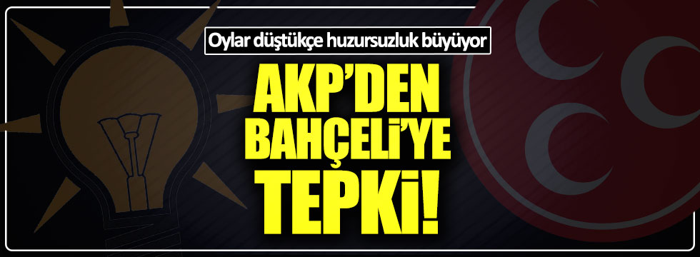 AKP'den Bahçeli'ye tepki