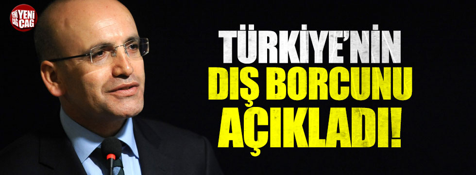 Şimşek: "Türkiye'nin dış borcu yaklaşık 453 milyar dolar"