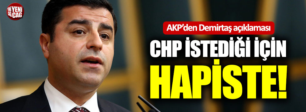 AKP'den Demirtaş açıklaması