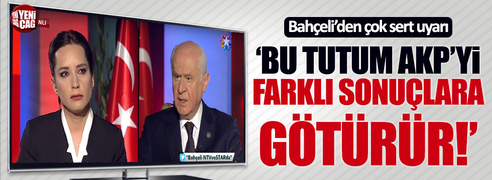 Bahçeli'den AKP'lilere çok sert uyarı: "Partinizi çok farklı bir sonuca götürürsünüz!"