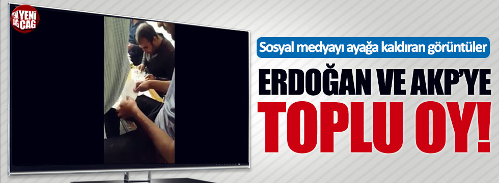 Erzurum'da toplu oy kullanıldı iddiası
