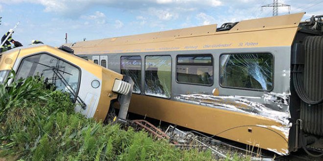 Avusturya’da tren kazası