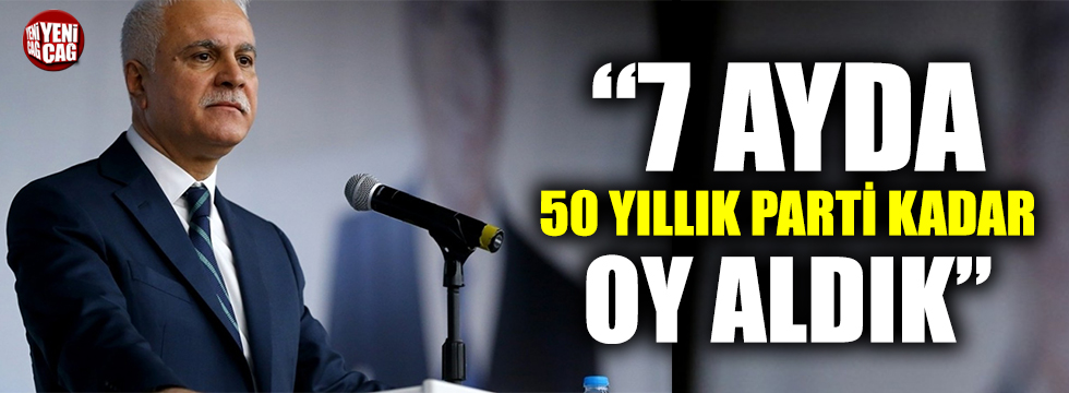 Koray Aydın: "7 ayda 50 yıllık parti kadar oy aldık"