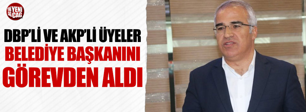 DBP'li ve AKP'li üyeler başkanı görevden aldı