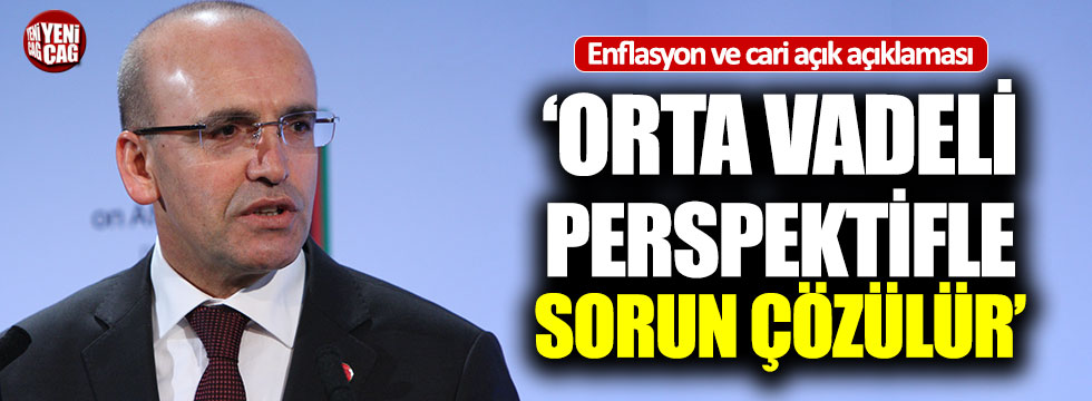 Mehmet Şimşek'ten enflasyon açıklaması