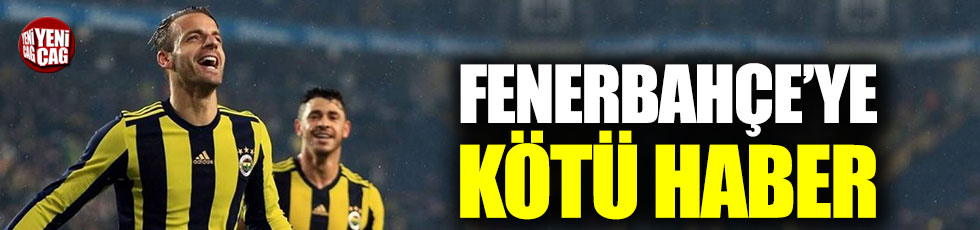Soldado'dan Fenerbahçe'ye kötü haber