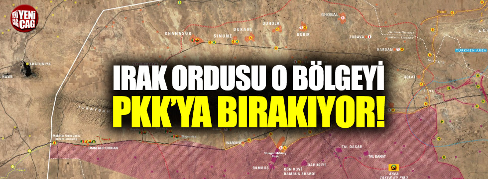 Irak ordusu o bölgeyi PKK'lılara bıraktı