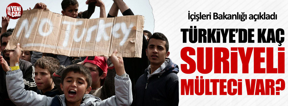 Türkiye'de kaç Suriyeli var?
