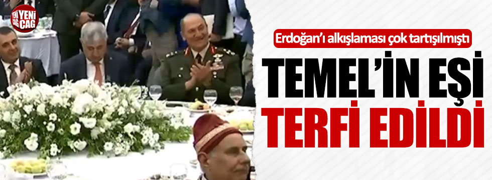 Erdoğan'ı alkışlayan paşanın eşine terfi!