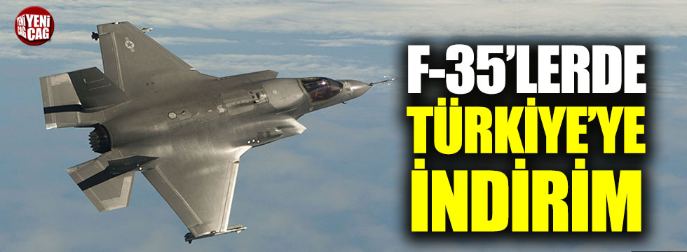 F-35 uçaklarında Türkiye'ye indirim