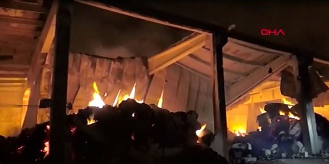 Şanlıurfa’da iplik fabrikasında yangın