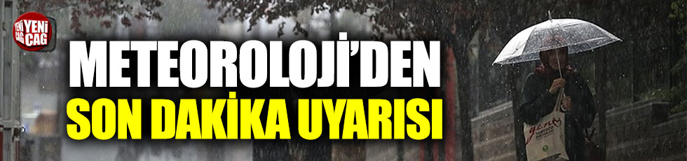 Meteoroloji’den İstanbul’a yağış uyarısı