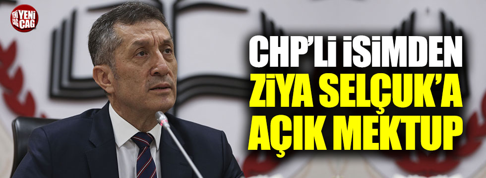 CHP’li Kaya’dan Milli Eğitim Bakanı Ziya Selçuk’a mektup