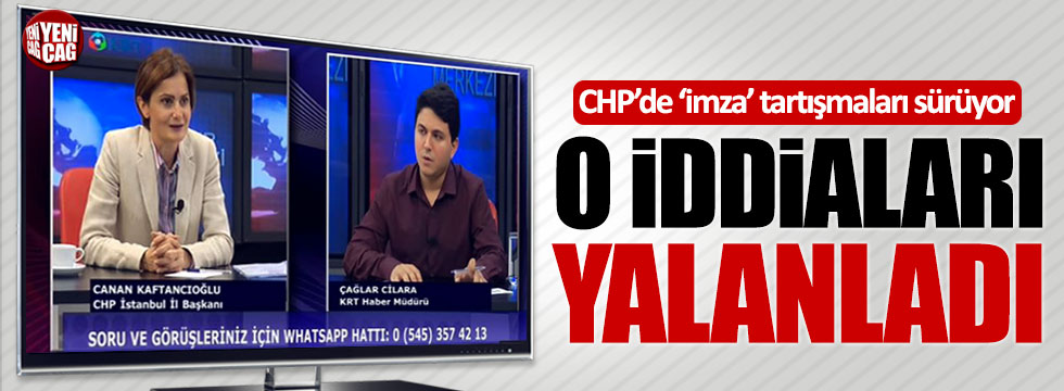 CHP'li Kaftancıoğlu, Yaşar Tüzün'ü yalanladı