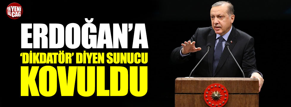 Erdoğan'a 'dikdatör diyen' sunucu kovuldu