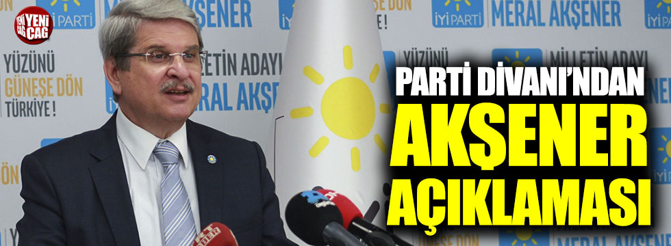 İYİ Partili Aytun Çıray'dan toplantının ardından ilk açıklama