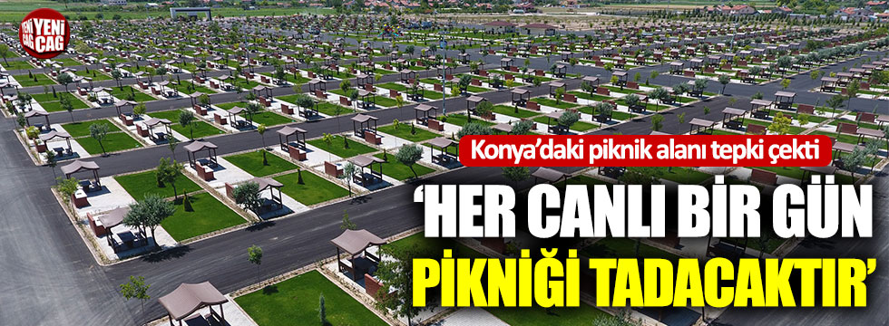 Konya'daki piknik alanı tepki çekti