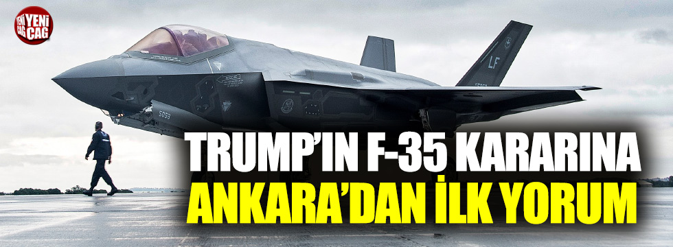 Ankara'dan F-35 açıklaması
