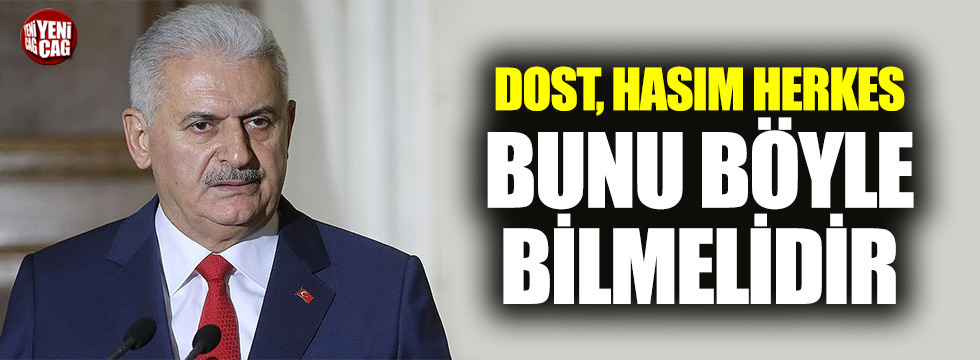 Yıldırım: "Türkiye ekonomik dayatmalara kapalıdır"