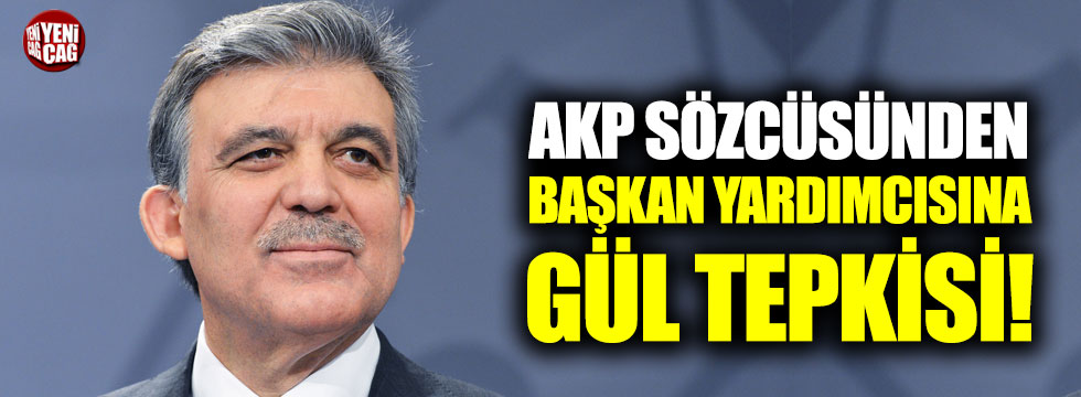 AKP Sözcüsünden AKP Genel Başkan Yardımcısına Gül tepkisi!
