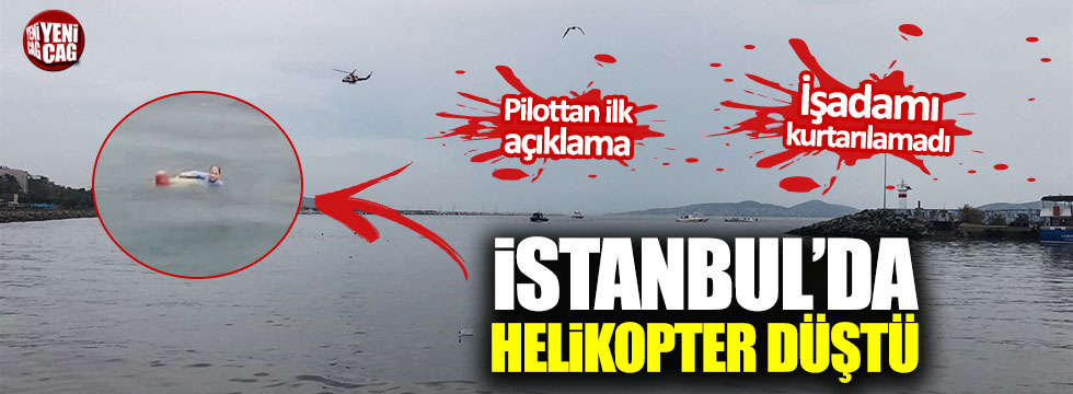 Bostancı'da helikopter düştü!