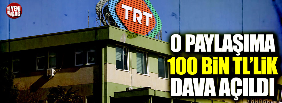 TRT'den CHP'li Tanal'a 100 bin TL'lik dava