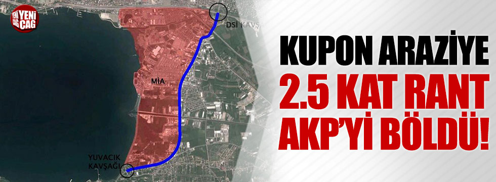 Kupon araziye 2.5 kat rant AKP'yi böldü!