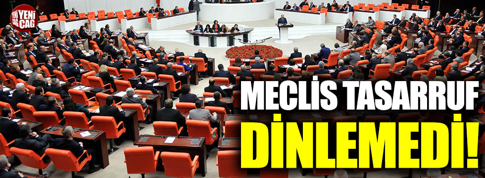 Meclis tasarruf dinlemedi!