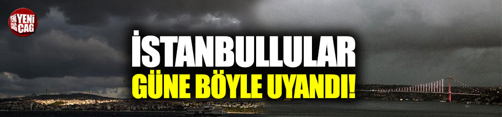 İstanbullular soğuk havaya uyandı