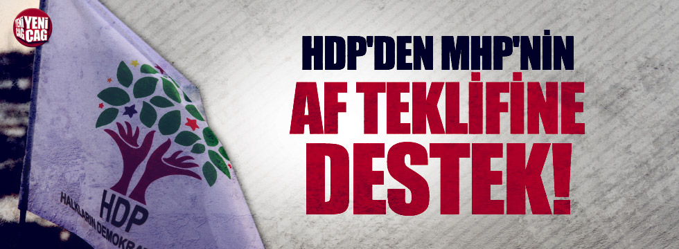 HDP'den MHP'nin af teklifine destek