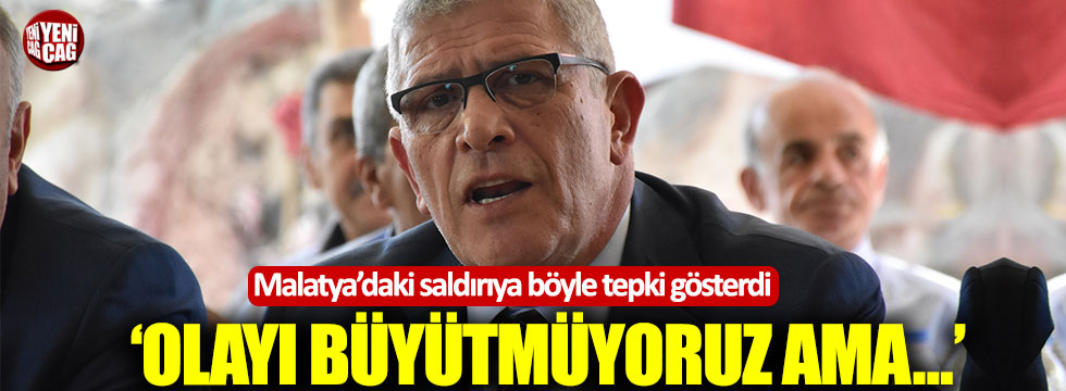 İYİ Partili Dervişoğlu: "Olayı büyütmüyoruz ama..."