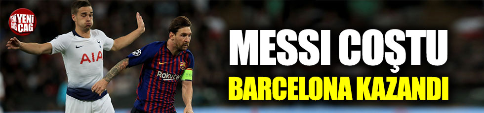 Messi coştu, Barcelona kazandı
