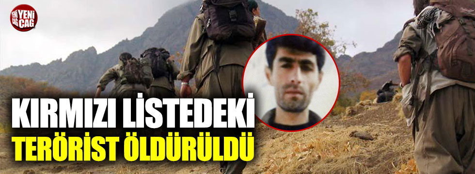 Kırmızı listedeki PKK’lı öldürüldü