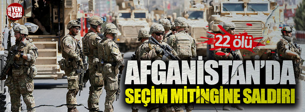 Afganistan'da seçim mitingine saldırı!