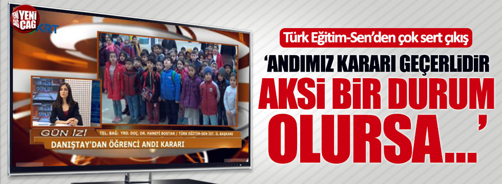 Türk Eğitim Sen'den Andımız açıklaması