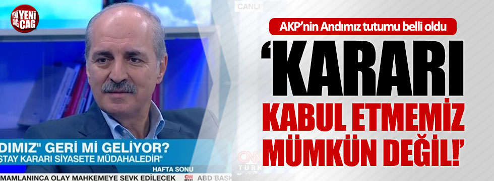 AKP'nin Andımız tutumu belli oldu