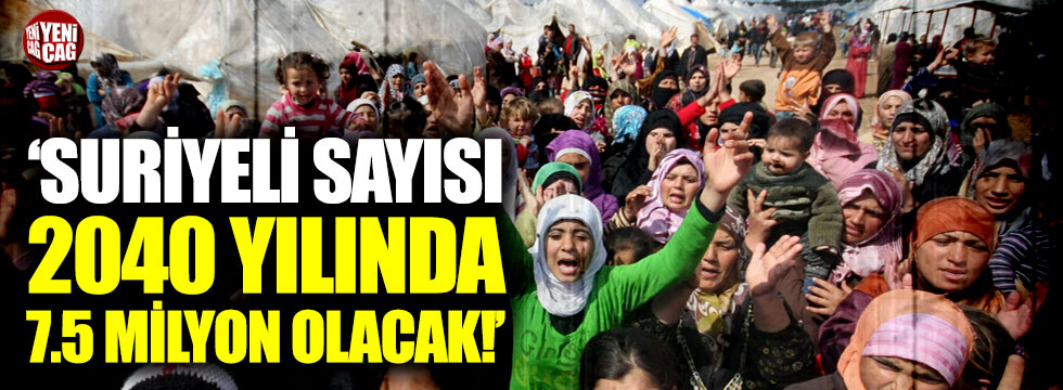 İYİ Partili Türkkan: "Suriyeli sayısı 2040 yılında 7.5 milyona çıkacak"