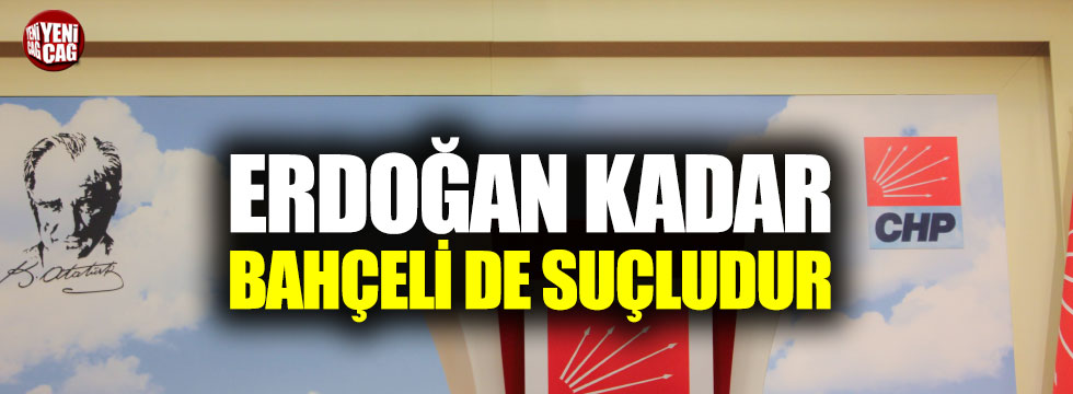 Özgür Özel: "Erdoğan kadar Bahçeli de suçludur"